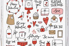 Happy Valentine graphic set Product Image 3