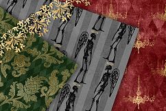 Gothic Christmas Digital Paper Set 2 Product Image 2