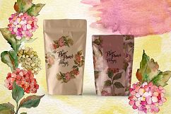 Gortenzia PNG watercolor flower set Product Image 6
