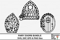 Fairy Door Bundle SVG, DXF, EPS &amp; PNG files Product Image 1