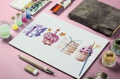 Birthday Party - watercolor clipart Product Image 9