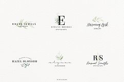 Premade Logo bundle watercolor greenery templates Product Image 6