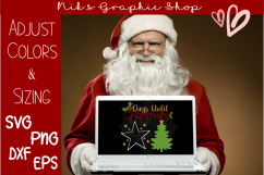 Countdown Svg, Christmas Svg, Santa Svg, Star Svg Product Image 4