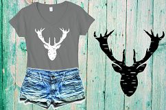 Deer svg,grunge svg,winter svg,Christmas svg 376sv Product Image 1