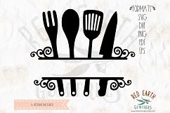 Kitchen, baking split frame bundle in SVG, DXF, PNG, EPS,PDF Product Image 3