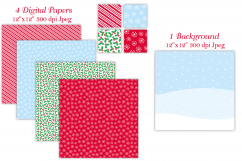 Christmas clipart, Christmas Bear graphics &amp; illustrations Product Image 4