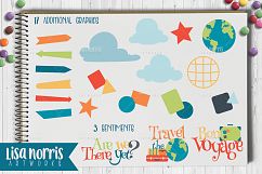 Travel the World Clip Art Graphics, Patterns, &amp; SVGs Product Image 3