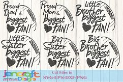 Biggest Fan SVG - Football Big Little Sister Brother Mom Dad Product Image 1