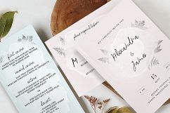 Watercolor Sprigs Wedding Invitation Suite Product Image 2