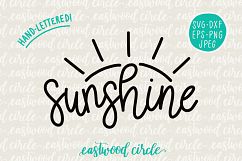 Sunshine Hand Lettered SVG Product Image 1