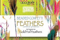 Watercolor Confetti Arrows with Feathers &amp; Beads Product Image 3