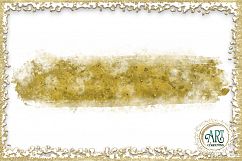 Ochre Amber Brush Strokes Clipart Autumn Golden Glitter  24 PNG - transparent background images Product Image 7