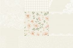 White wedding digital paper wedding pattern wedding invitation damask digital paper wedding clipart white lace wedding planner sticker Product Image 2