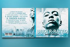 Underrated 4 Panel Digipak CD Artwork Template Product Image 5