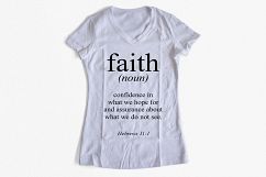 Bible verse SVG Faith definition SVG PNG EPS DXF Hebrews 11:1 svg Product Image 2