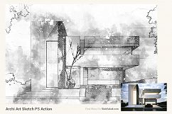 Archi Art Sketch Photoshop Action V2 Product Image 11