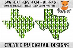 Texas Cactus SVG Cut File For Silhouette - Cricut Product Image 1