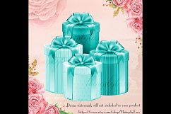 100 Luxury Gift Box Set Clip Arts, Valentine Love Wedding Product Image 4