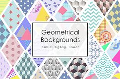 42 Geomertic Backgrounds Product Image 1