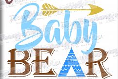 Baby bear SVG - Baby bear svg digital -Baby bear with Arrow Product Image 3