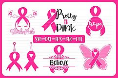 cancer awareness, breast cancer, cancer ribbon svg, survivor Product Image 1