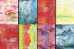 Colorful Watercolor Textures seamless digital paper pack Product Image 5