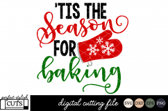 Christmas SVG - &#039;Tis The Season For Baking SVG Product Image 1