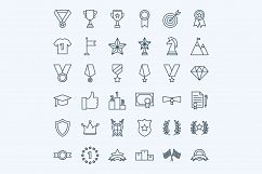 Award Line Art Icons Product Image 3