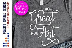 How Great Thou Art SVG Faith SVG Christian Svg Product Image 1