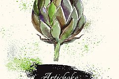 Watercolor vegetables &amp; fruits Product Image 4