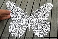 Butterfly paper cut SVG / DXF / EPS files Product Image 2
