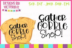 Gather Gobble Shop Black Friday SVG Cut File Product Image 1