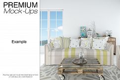 Sofa &amp; Pillows - Coastal Style Mockup Product Image 24