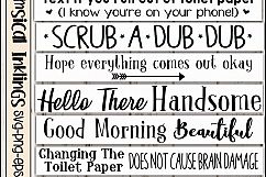 Bathroom Rules Sign SVG Bundle Product Image 1