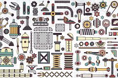 Steampunk machine parts bundle Product Image 2
