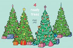 Xmas Cats clip-art, patterns, cards Product Image 5