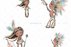 Boho Kids Clipart Product Image 2