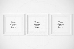 Set of 3 square matted frame mockups Product Image 2