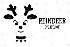 Reindeer SVG File, Silhouette Product Image 1
