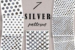 Collection of 7  patterns with silver flicker Product Image 1