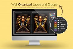 Black &amp; Gold Flyer Template Product Image 3