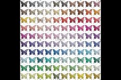 100 Luxury Glitter Butterfly Clip Arts, Glitter Graphic Kit Product Image 4