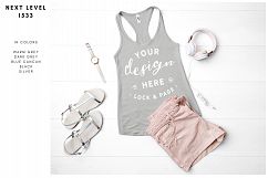 Next Level 1533 Tank Top Mockup Mega Bundle Multi Colors Product Image 7