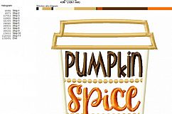 Pumpkin Spice Duh- Embroidery Design Product Image 4