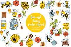 Vector Bees and Honey! Product Image 1