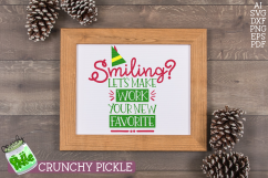 Smiling? Let&#039;s Make Work Your New Favorite Christmas SVG Product Image 3