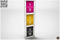 Poster Stand Display Mockup Product Image 5