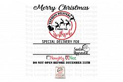 Christmas Santa Approved Sack Svg Cut File Product Image 1
