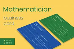 Mathematician Business Card Template Product Image 1