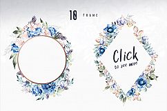Blue - Floral Watercolor Collection Product Image 6